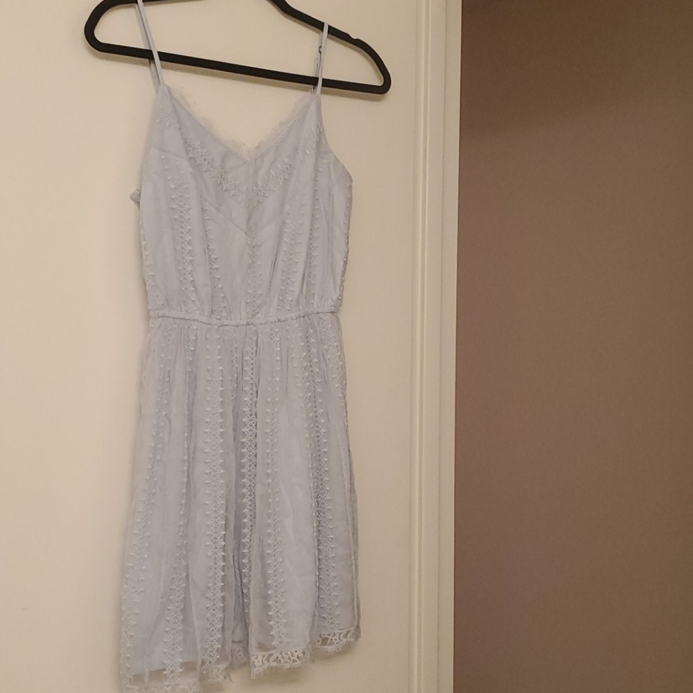 Dusty blue lace Abercrombie & Fitch dress